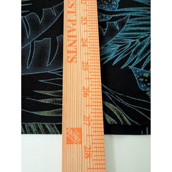 Vintage Coldwater Creek Floral Shirt Womens Size Large Black Acetate Stretch - Picture 10 of 10